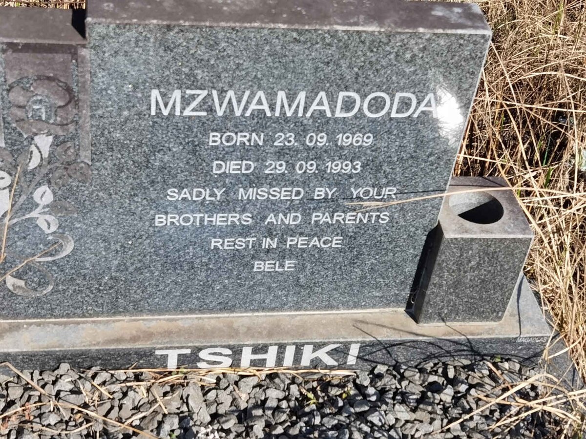TSHIKI Mzwamadoda 1969-1993