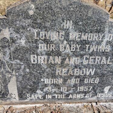 REABOW Brian 1957-1957 :: REABOW Gerald 1957-1957