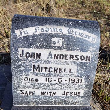 MITCHELL John Anderson -1931