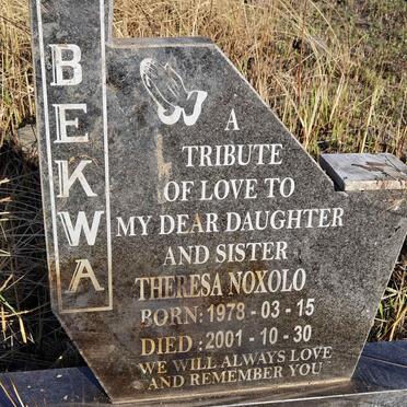 BEKWA Theresa Noxolo 1978-2001