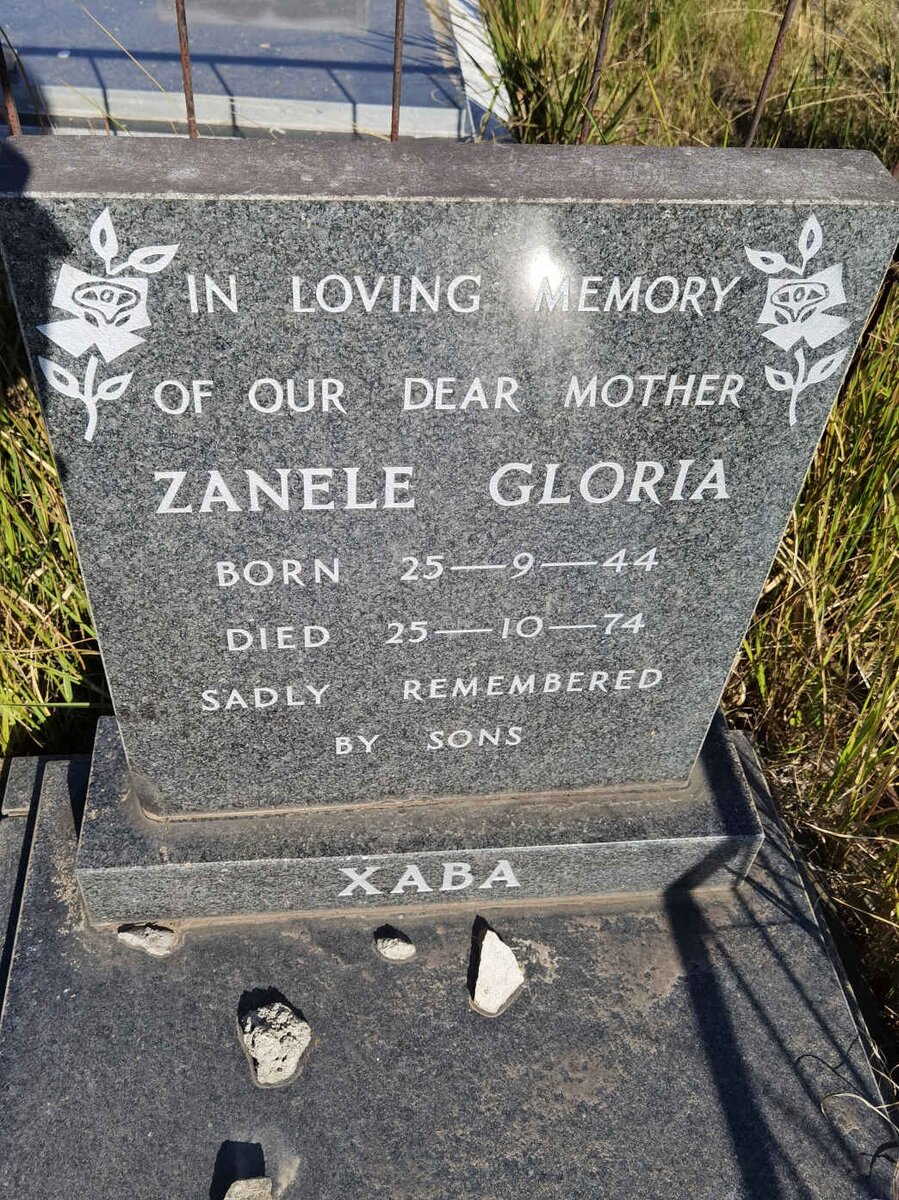 XABA Zanele Gloria 1944-1974
