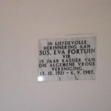 FORTUIN Sus Eva 1921-1987