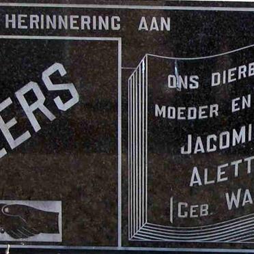 ALLERS Nicholaas Jacobus 1893-1970 &amp; Jacomina Aletta WAIT 1895-1960