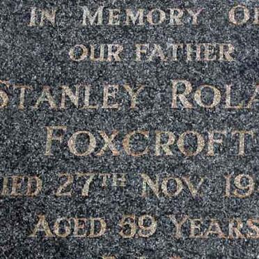 FOXCROFT Stanley Roland -1943
