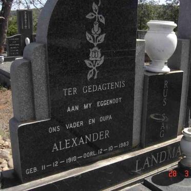 LANDMAN Alexander 1910-1983