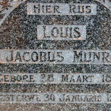 MUNRO Louis Jacobus 1863-1942