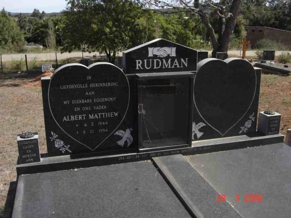 RUDMAN Albert Matthew 1944-1994