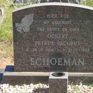SCHOEMAN Ockert Petrus Jacobus 1914-1986