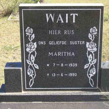 WAIT Maritha 1939-1990