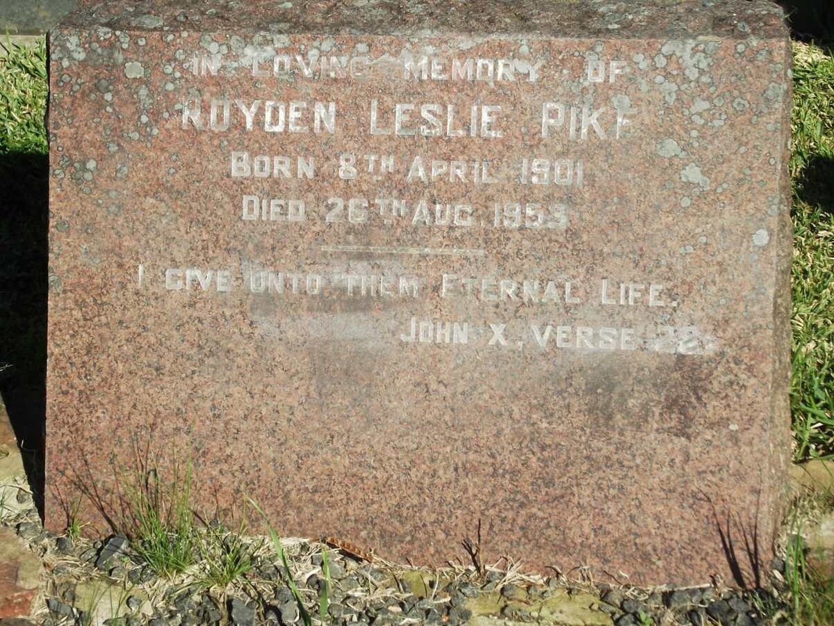 PIKE Royden Leslie 1901-1953
