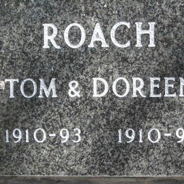 ROACH Tom 1910-1993 &amp; Doreen 1910-1997