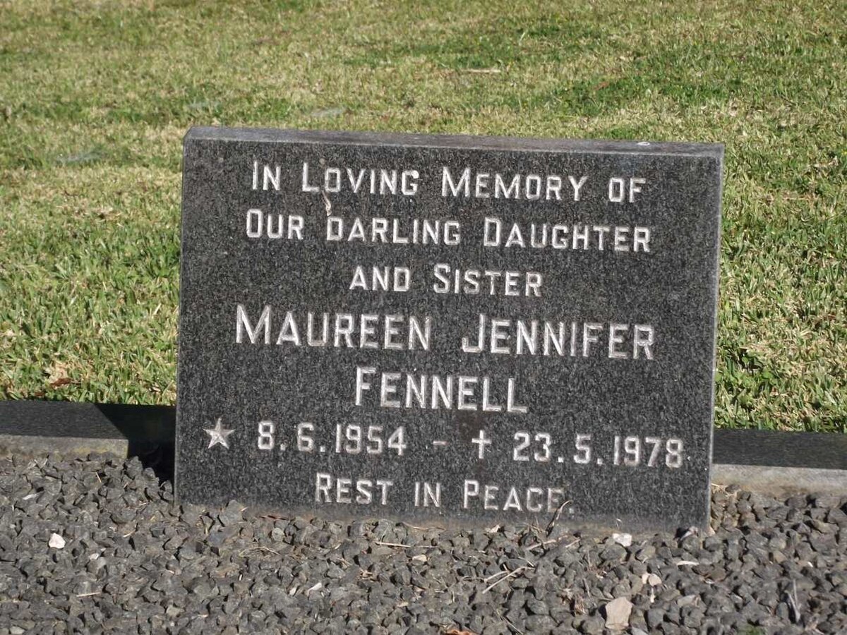 FENNELL Maureen Jennifer 1954-1978
