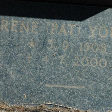 YOUNG Irene 1908-2000