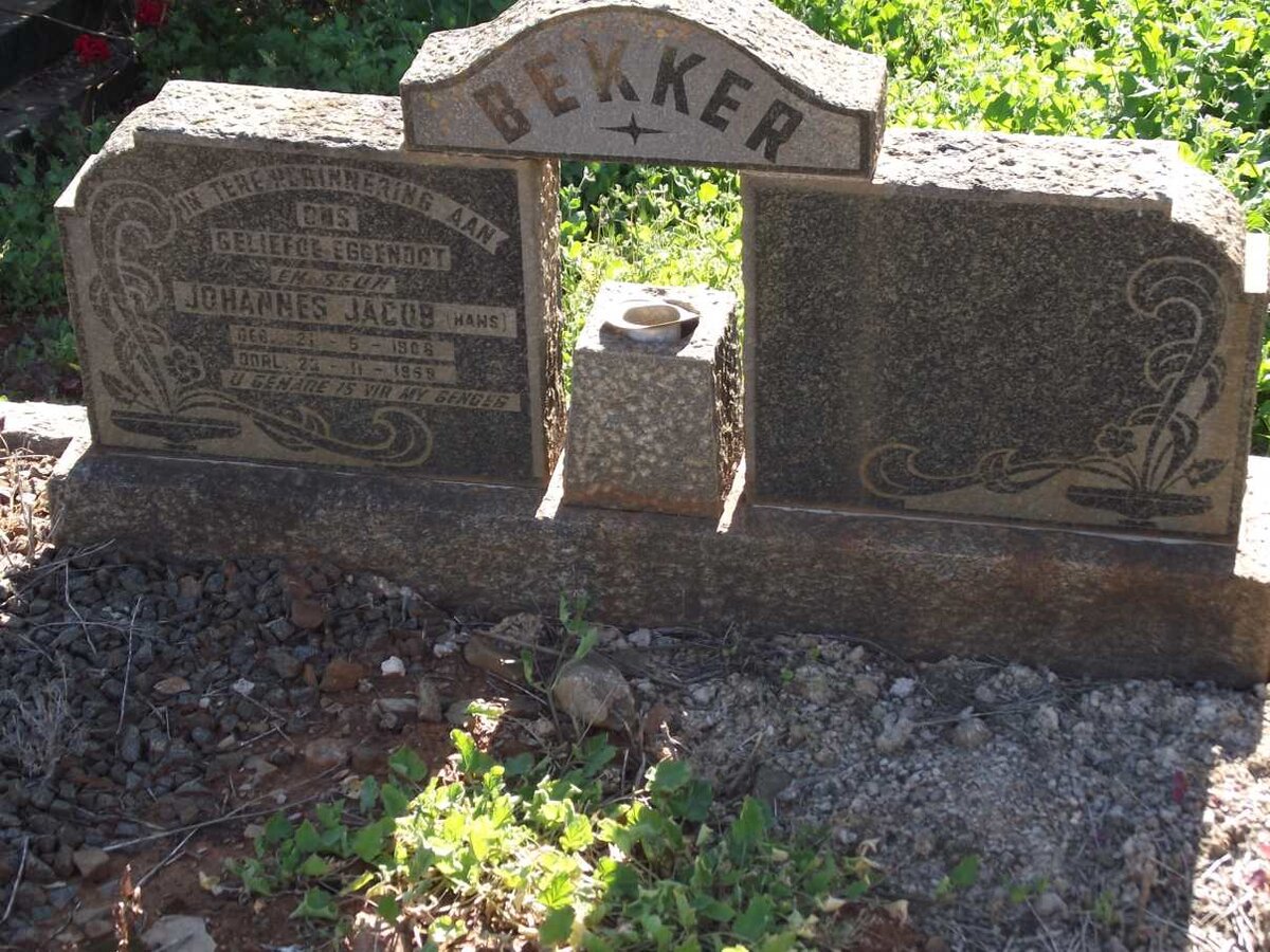 BEKKER Johannes Jacob 1906-1959