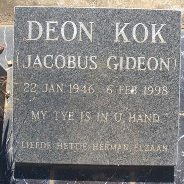 KOK Jacobus Gideon 1946-1998