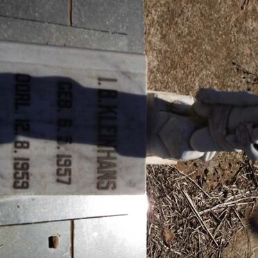 KLEINHANS I.B. 1957-1959