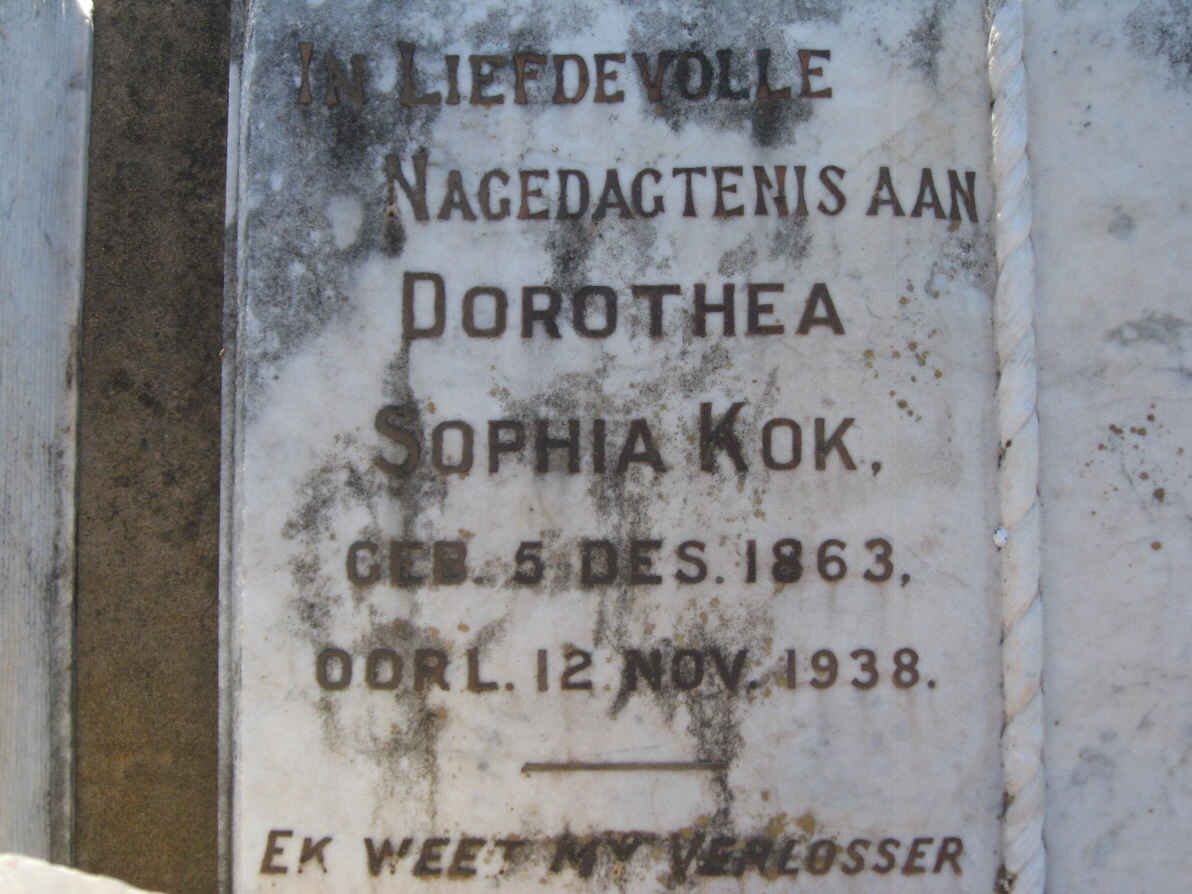 KOK Dorothea Sophia 1863-1938