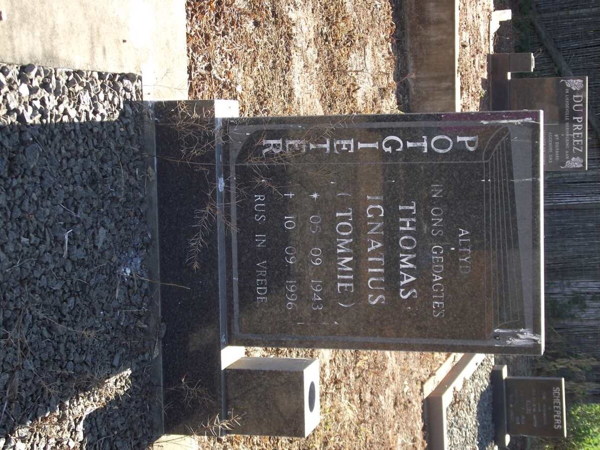 POTGIETER Thomas Ignatius 1943-1996