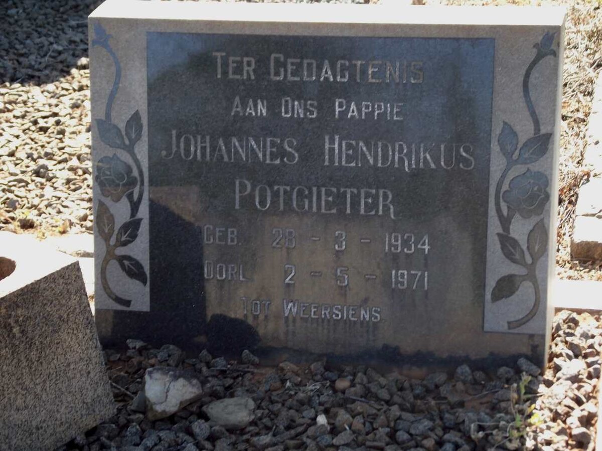POTGIETER Johannes Hendrikus 1934-1971