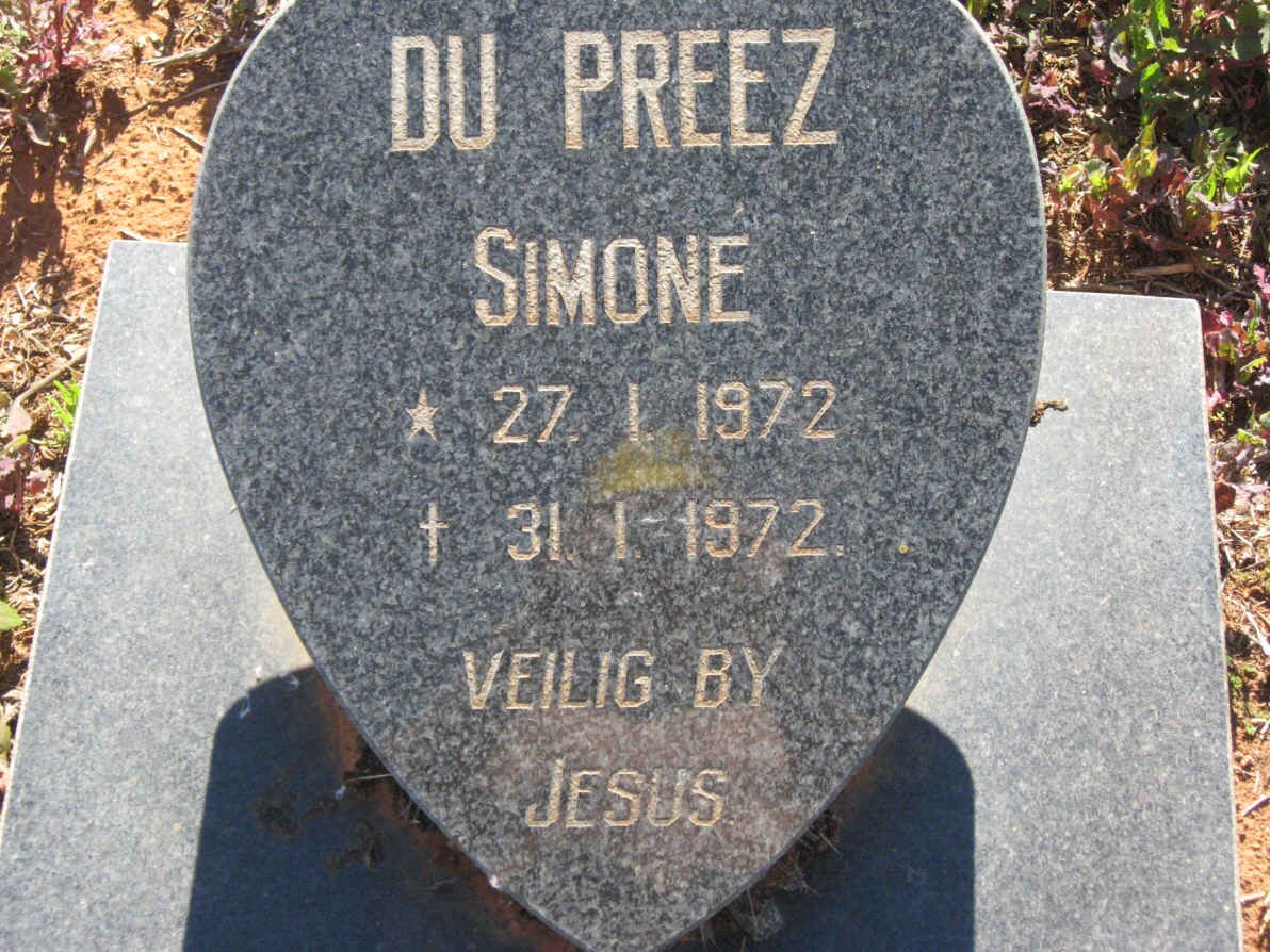 PREEZ Simone, Du 1972-1972