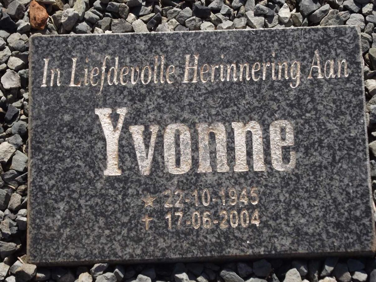 SCHEEPERS Yvonne 1945-2004