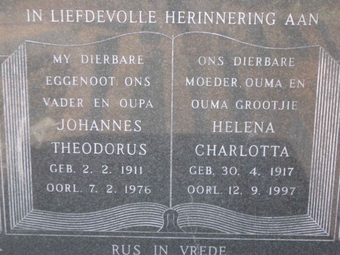 FERREIRA Johannes Theodorus 1911-1976 &amp; Helena Charlotta 1917-1997