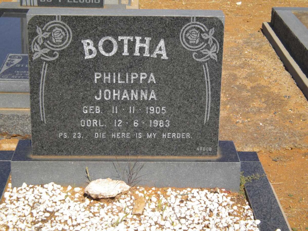 BOTHA Philippa Johanna 1905-1983
