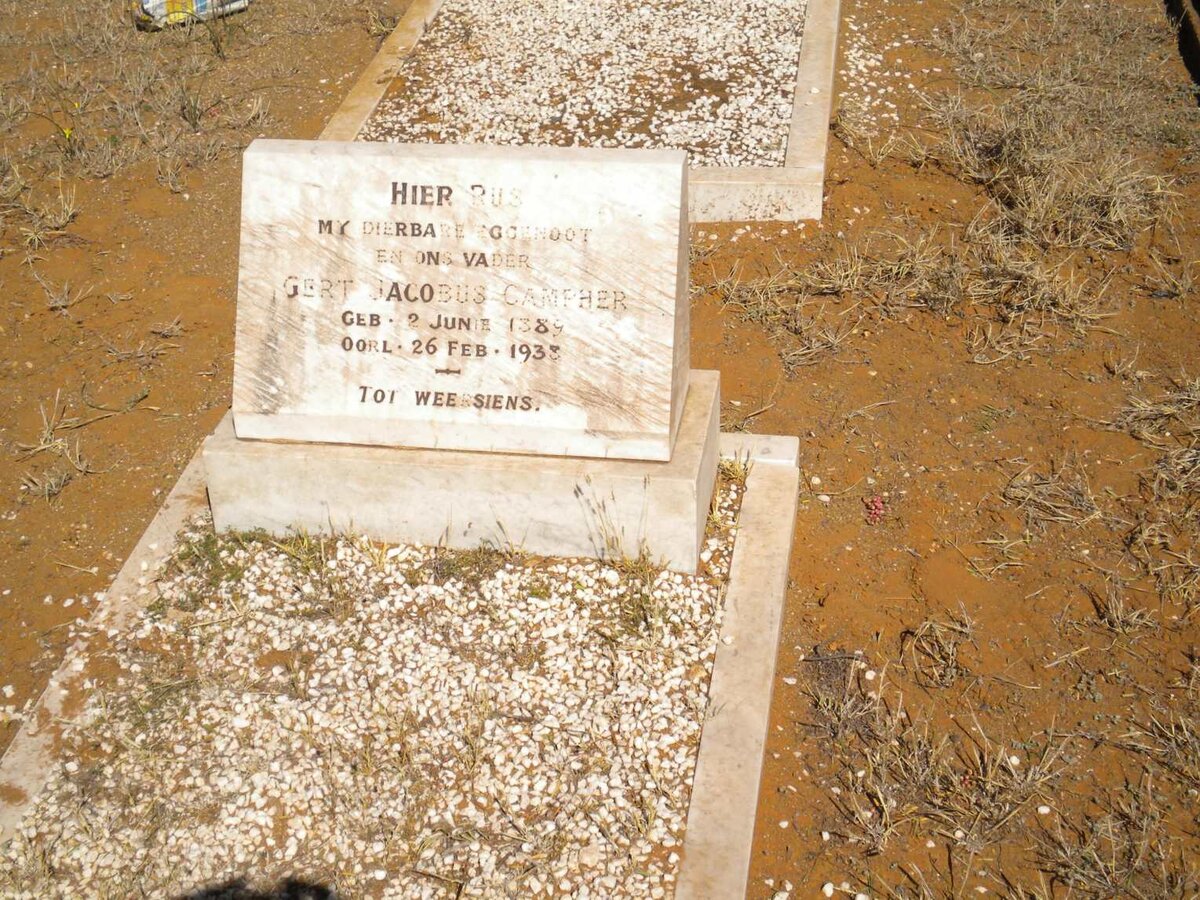 CAMPHER Gert Jacobus 1889-1938