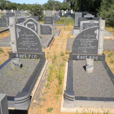 COETZEE Pieter Johannes 1910-1956 &amp; Johanna H.C. JORDAAN 1908-1985