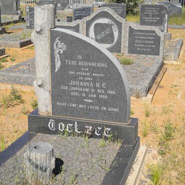 COETZEE Johanna H.C. nee JORDAAN 1908-1985