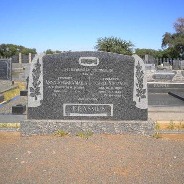 ERASMUS Carel Stephanus 1895-1958 &amp; Anna Johanna Maria COETZER 1854-19??