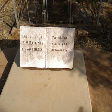 HATTINGH J.E.M. nee VAN HEERDEN 1855-1947