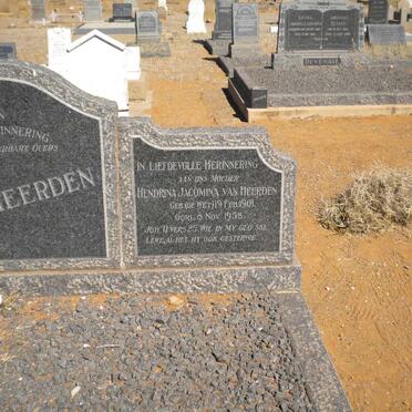 HEERDEN Stefanus Phillipus, van 1891-1956 &amp; Hendrina Jacomina DE WET 1901-1958