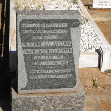 HEERDEN Pieternella Jacoba, van nee VENTER 1881-1940