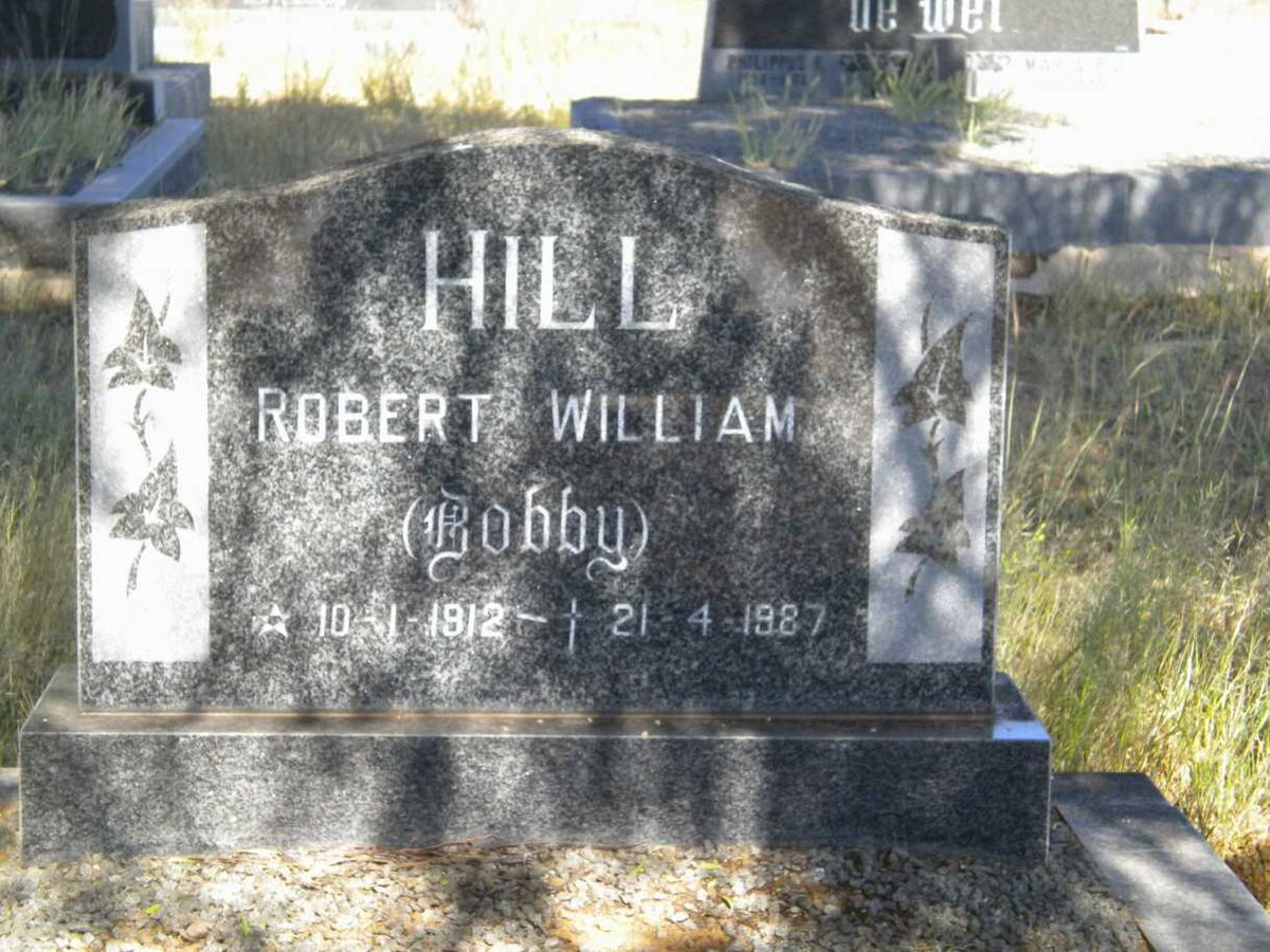 HILL Robert William 1912-1987