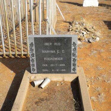 KOEKEMOER Maryna E.O. 1899-1919