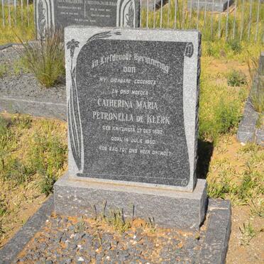 KLERK Catherina Maria Petronella, de nee KRITZINGER 1882-1950