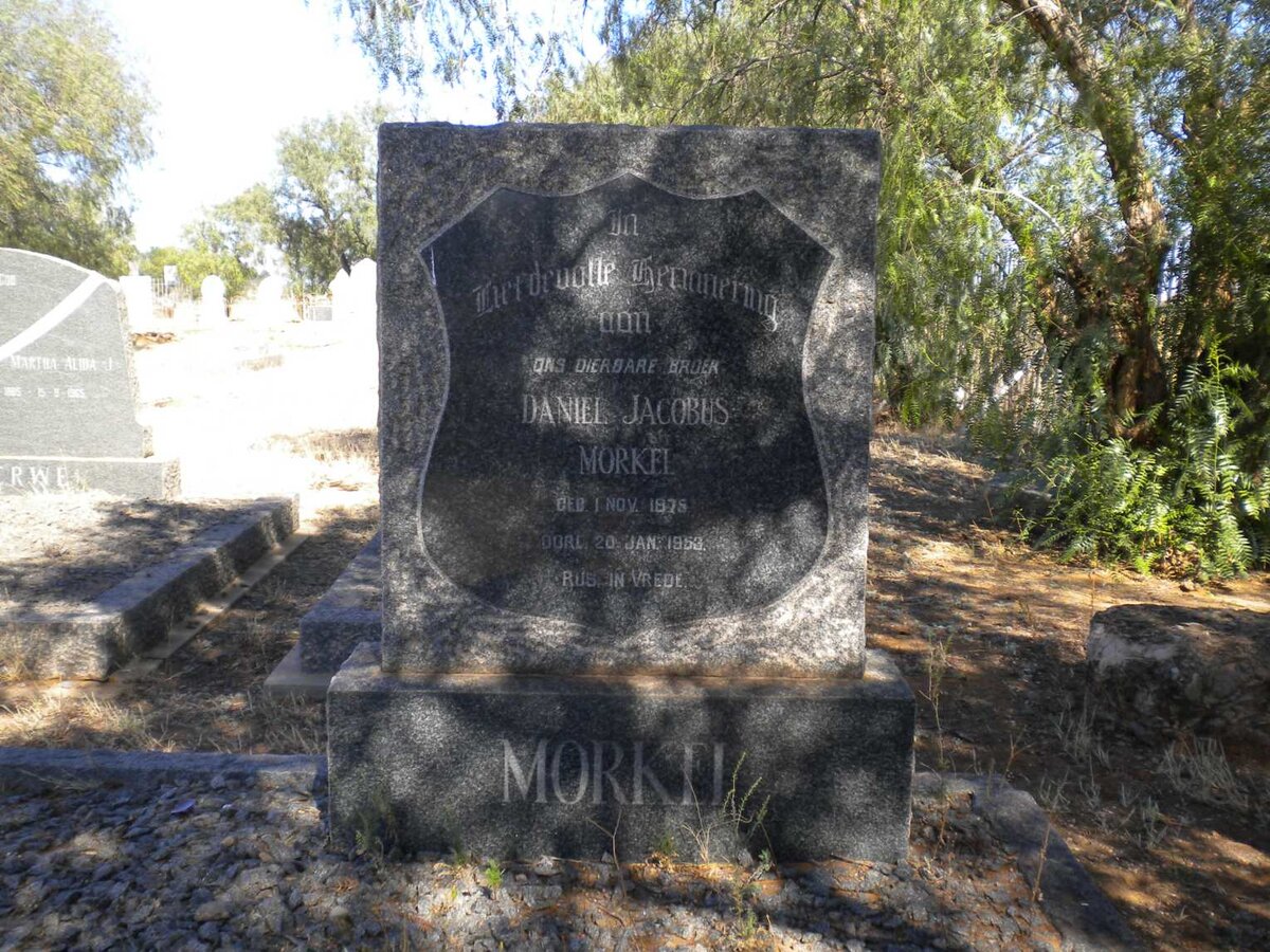 MORKEL Daniel Jacobus 1875-1953