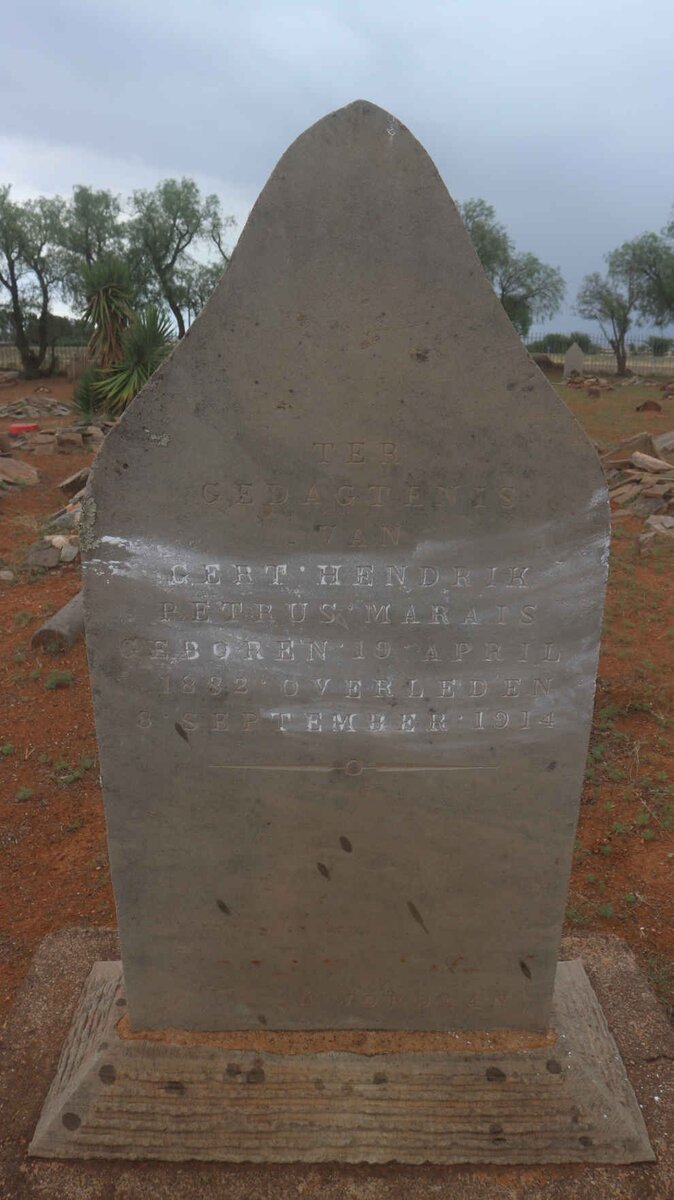 MARAIS Gert Hendrik Petrus 1882-1914