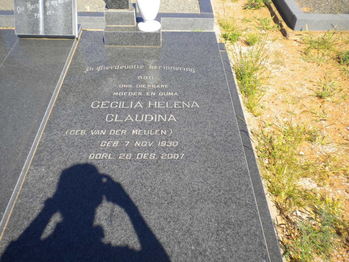 Cecilia Helena Claudina nee VAN DER MEULEN 1930-2007