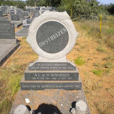 OOSTHUIZEN A.C. de W. 1907-1962