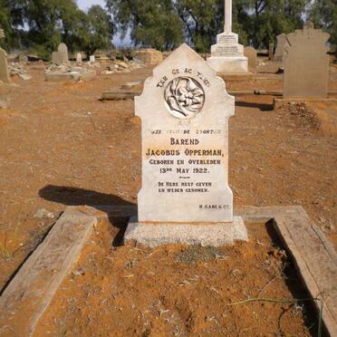 OPPERMAN Barend Jacobus 1922-1922