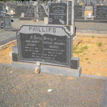 PHILLIPS John Henry Stuart 1901-1985 &amp; Bertha Johanna OPPERMAN 1907-1979