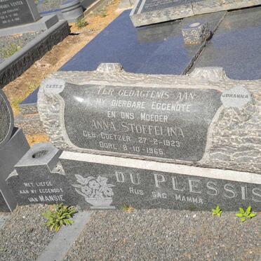 PLESSIS Philippus Lodewickus, du 1919-1997 &amp; Anna Stoffelina COETZER 1923-1965