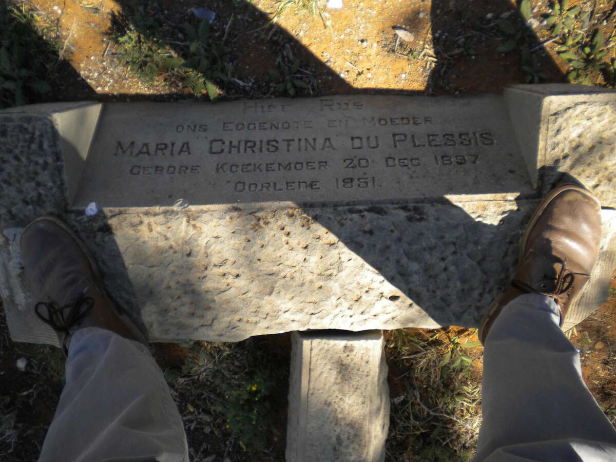 PLESSIS Maria Christina, du nee KOEKEMOER 1897-1951