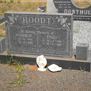 ROODT Andrew 1928-1988 &amp; Enid 1931-1988