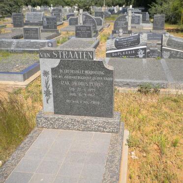 STRAATEN Izak Jacobus Petrus, van 1899-1962