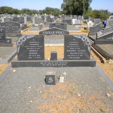 SWANEPOEL Andries Hendrik 191?-1979 &amp; Johanna Aletta Magdelena PIEK 1921-2007