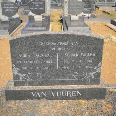 VUUREN Schalk Willem, van 1887-1976 &amp; Alida Jacoba KONIG 1883-1968