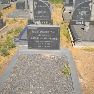 VENTER Johanna Maria nee VAN STRAATEN 1891-1968